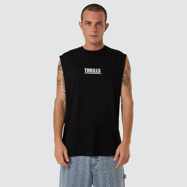 Logic Merch Fit Muscle Tee Black