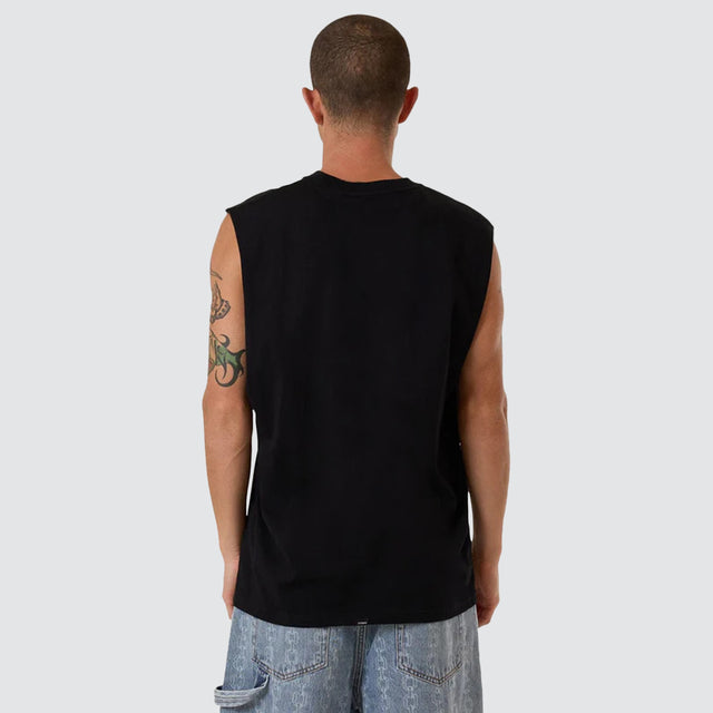 Logic Merch Fit Muscle Tee Black