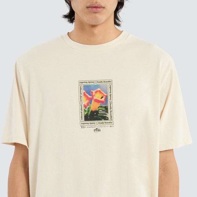 Beautifully Deadly Merch Tee Heritage White