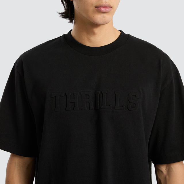 Roosevelt Emboss Oversize Tee Black