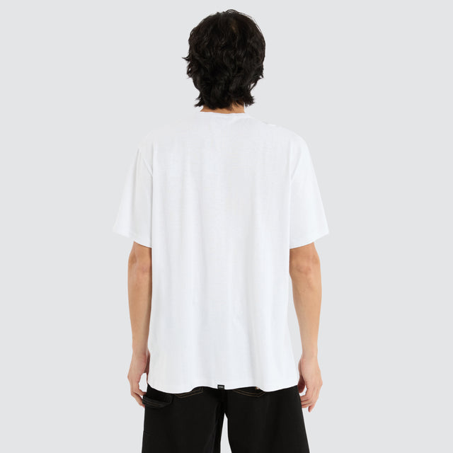 Hemp Stay Aware Merch Fit Tee Lucent White