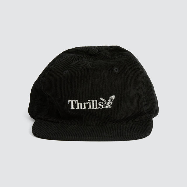 Thrills Workwear 5 Panel Cap Black