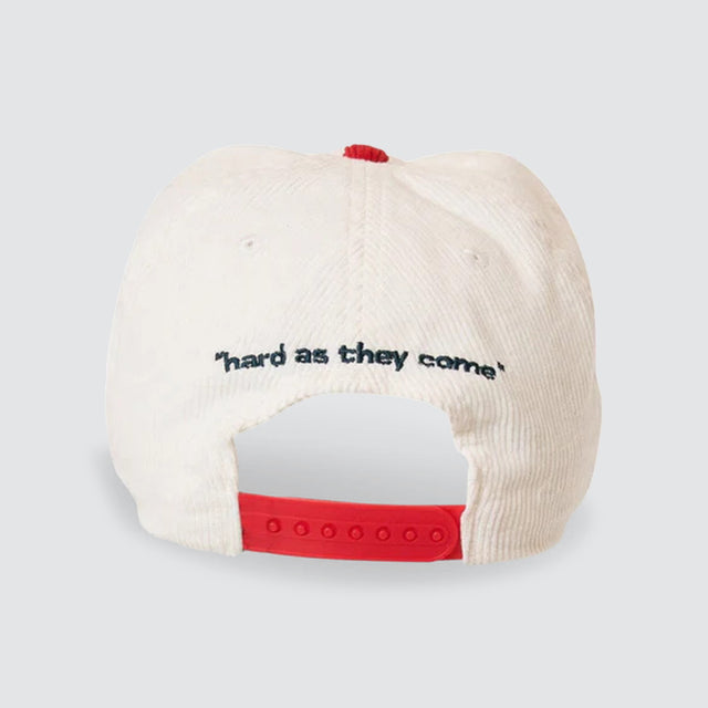 Hard As They Come 5 Panel Cap Heritage White