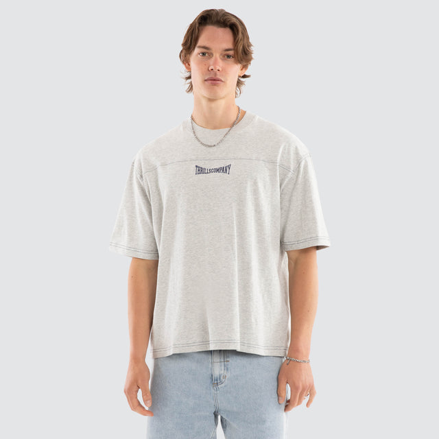 Double Down Box Fit Tee Snow Marle