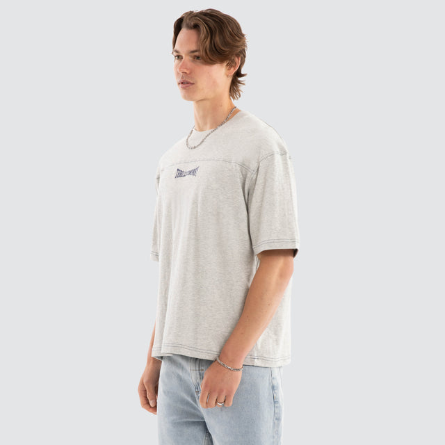 Double Down Box Fit Tee Snow Marle