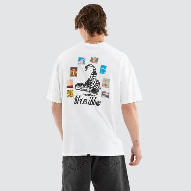 Chaotic State Box Fit Tee White