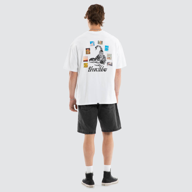 Chaotic State Box Fit Tee White
