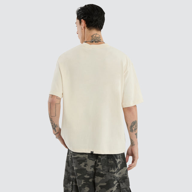 Lifted Spirits Embro Box Tee Unbleached