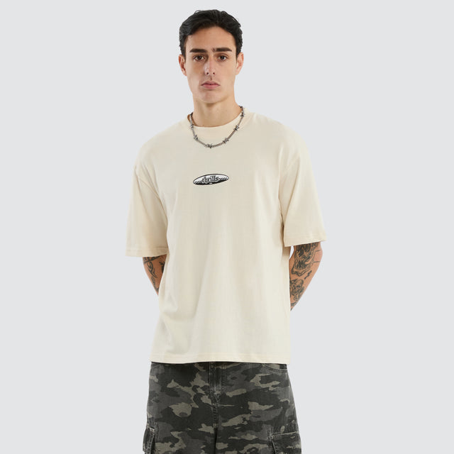 Lifted Spirits Embro Box Tee Unbleached