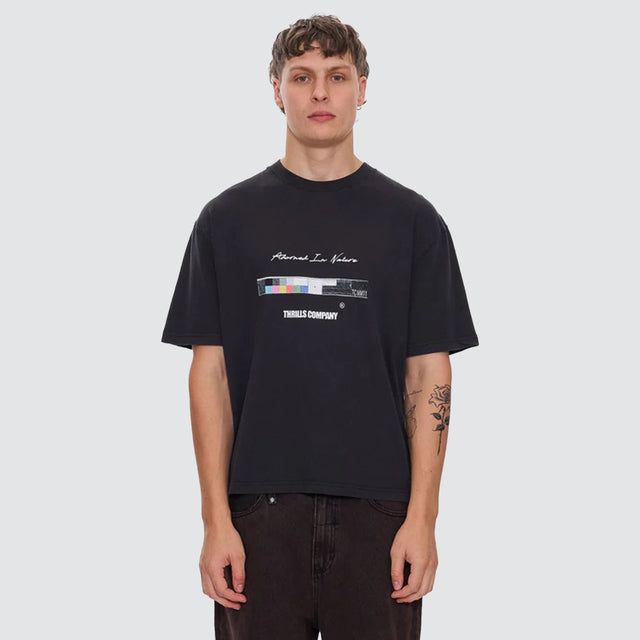 Adorned In Nature Box Tee Black