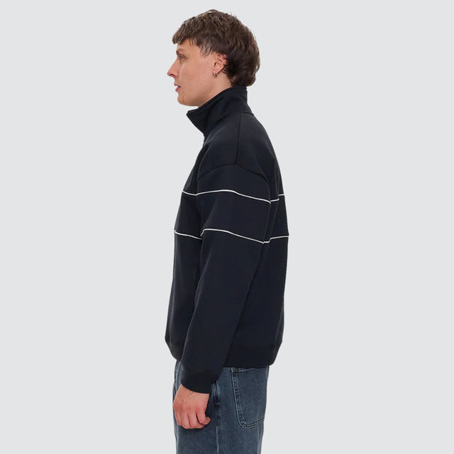 Glory Quarter Zip Fleece Black