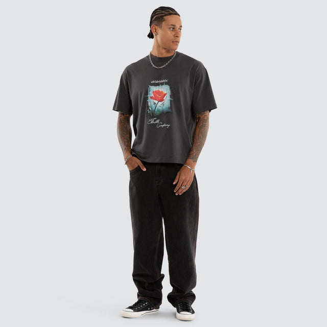 Together Together Box Crop Tee Pirate Black