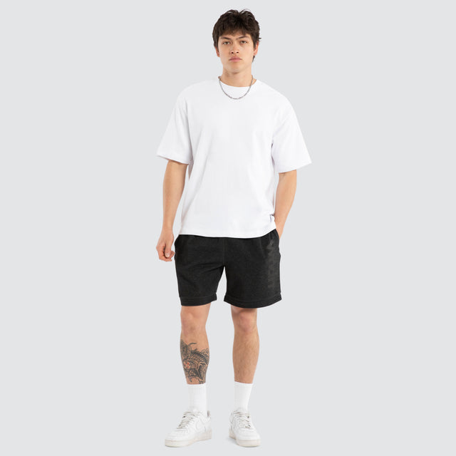 Offcut Tech Trackshort Washed Black