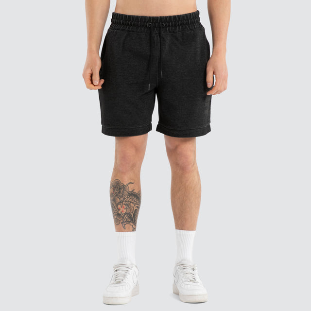 Offcut Tech Trackshort Washed Black