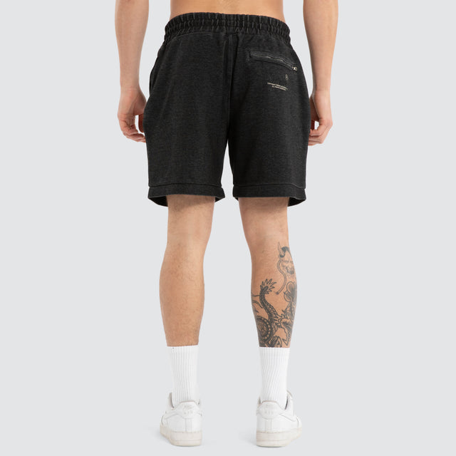 Offcut Tech Trackshort Washed Black
