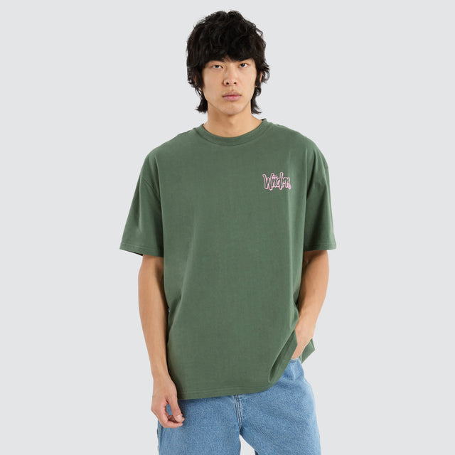 Starter Box Fit Tee Dark Green