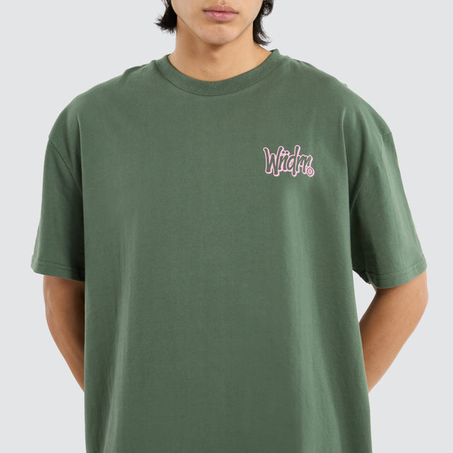 Starter Box Fit Tee Dark Green