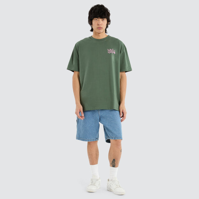 Starter Box Fit Tee Dark Green