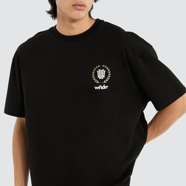 Emperor Box Fit Tee Black