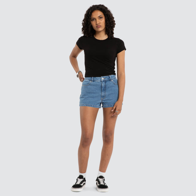 Studio Denim Short Worn Blue