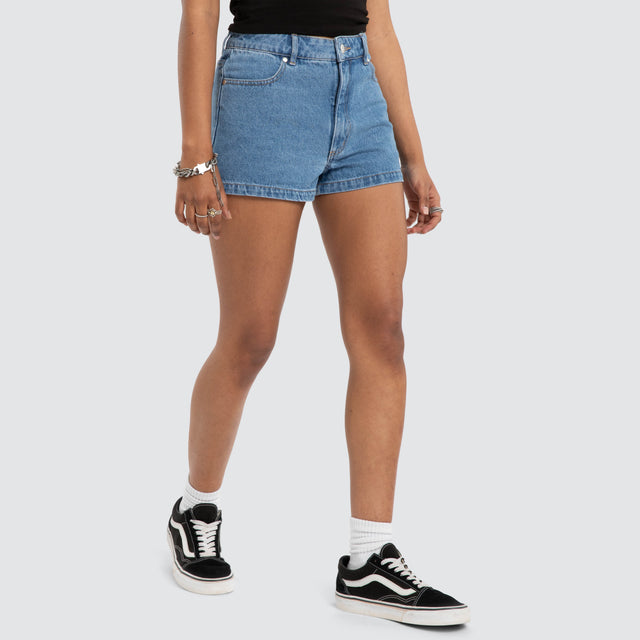 Studio Denim Short Worn Blue