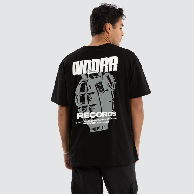 Grenade Box Fit Tee Black