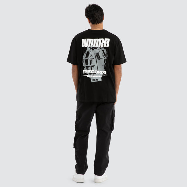 Grenade Box Fit Tee Black