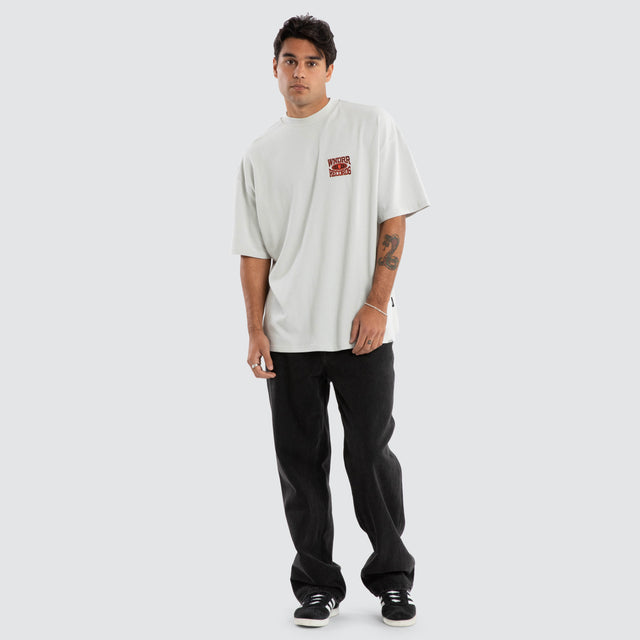 Arc Heavy Weight Box Fit Tee Oyster