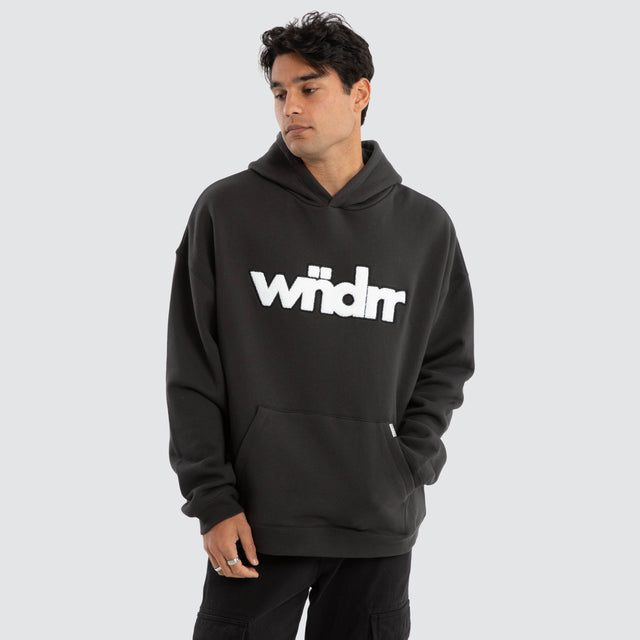 Tone Relaxed Hoodie Faded Black