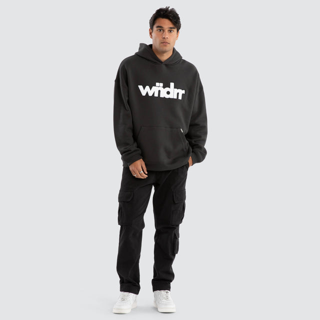 Tone Relaxed Hoodie Faded Black