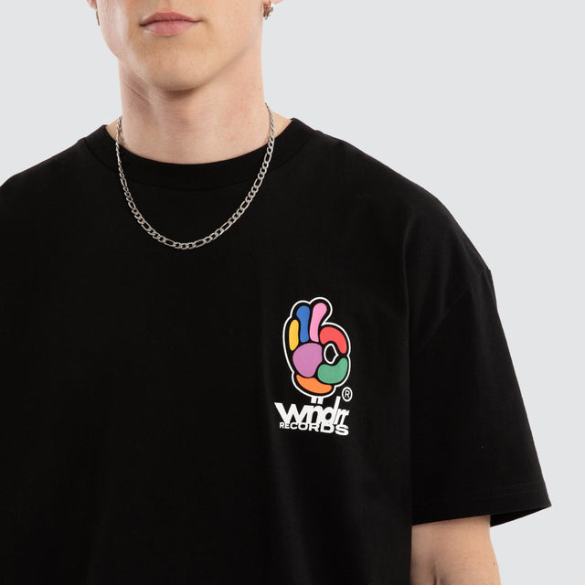 Benny Box Fit Tee Black
