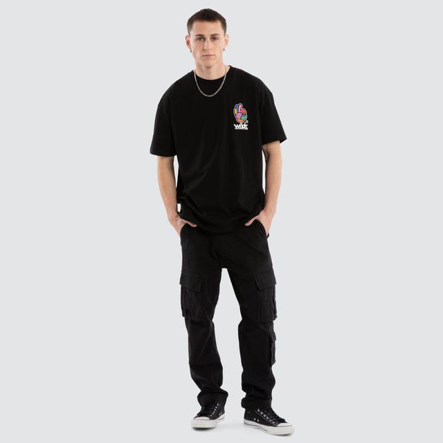 Benny Box Fit Tee Black