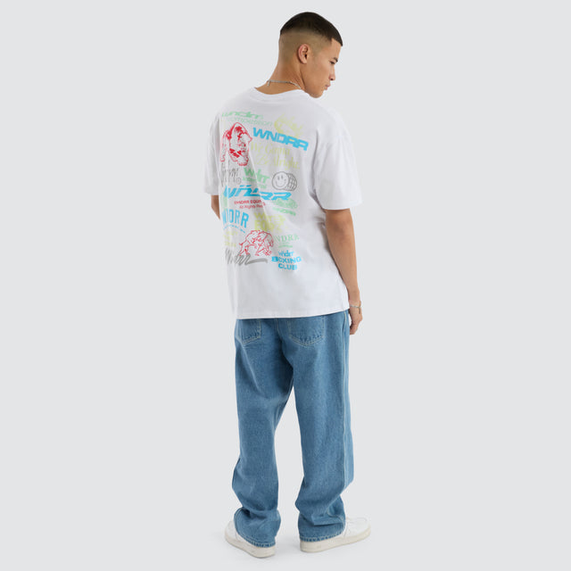 Syndicate Box Fit Tee White