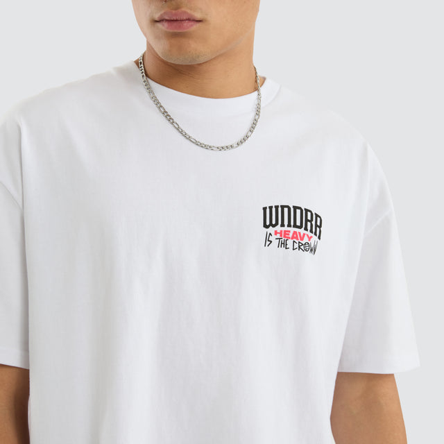 Pledge Box Fit Tee White