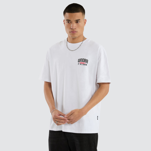 Pledge Box Fit Tee White