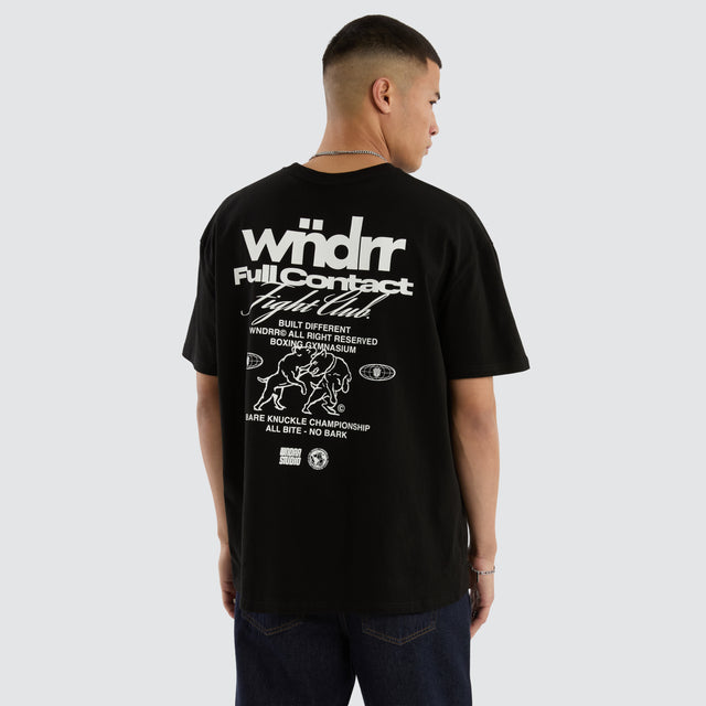 Full Contact Box Fit Tee Black