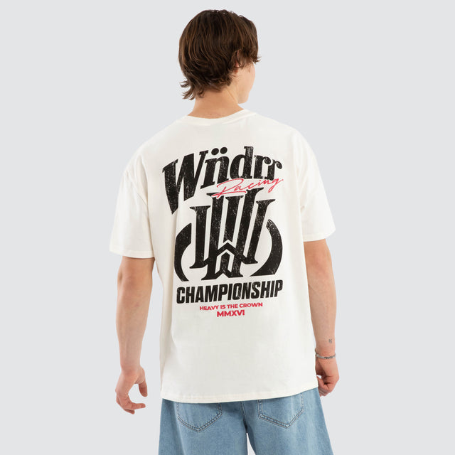 Skyline Box Fit Tee Off White