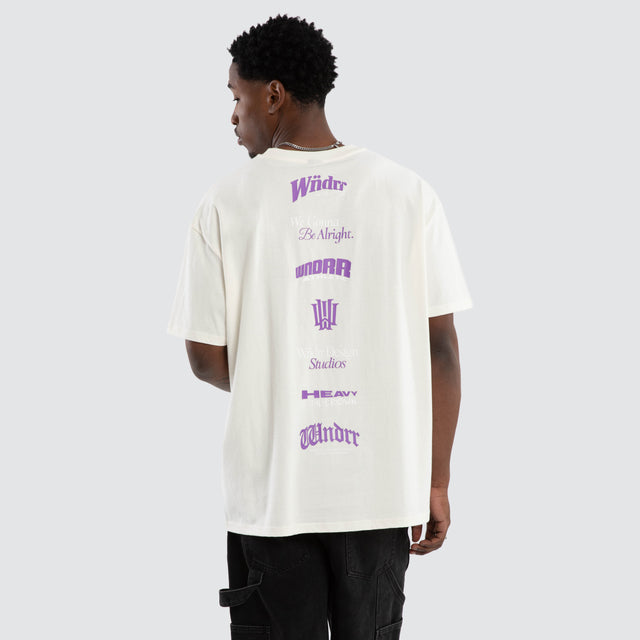 Collective Box Fit Tee Off White