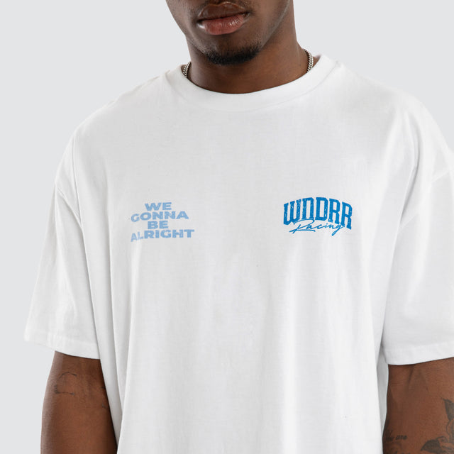 Swerve Box Fit Tee White