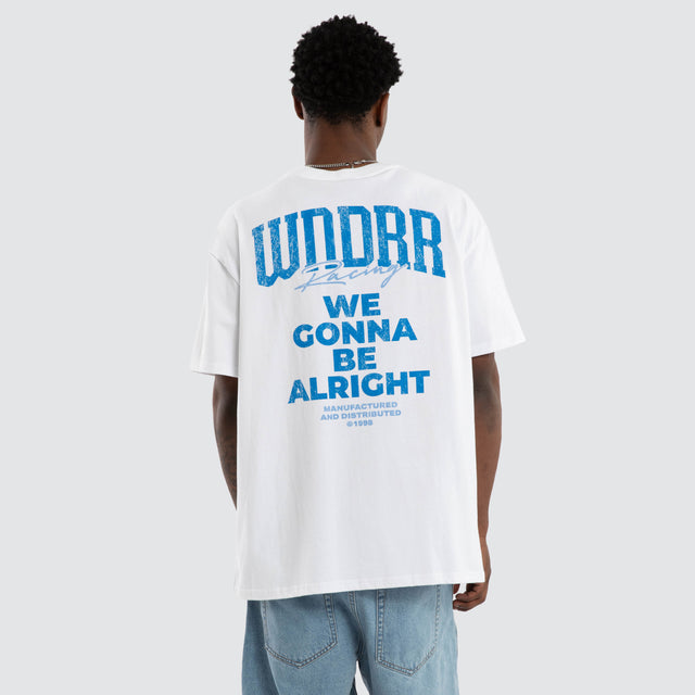 Swerve Box Fit Tee White