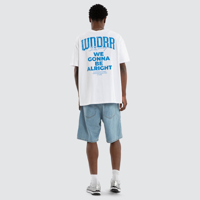 Swerve Box Fit Tee White