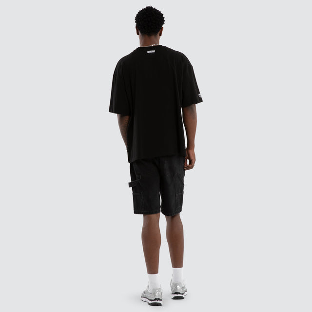 Limitz Panel Club Tee Black