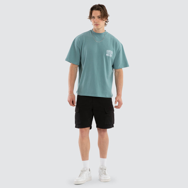 Outlaws Heavy Weight Tee Dusk Blue