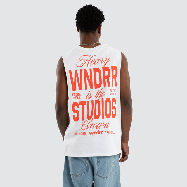 Highborn Muscle Top White