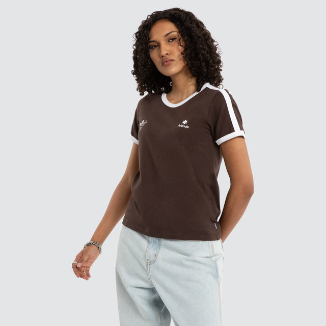 Hellbound Ringer Tee Coffee