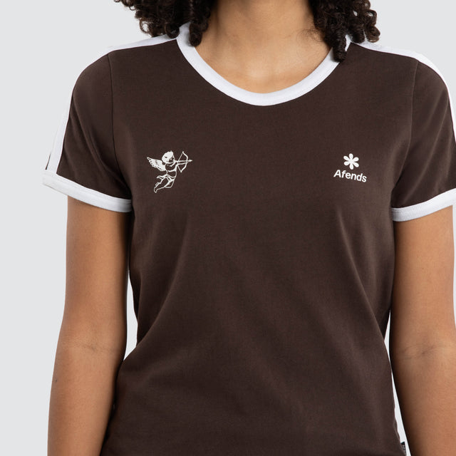 Hellbound Ringer Tee Coffee