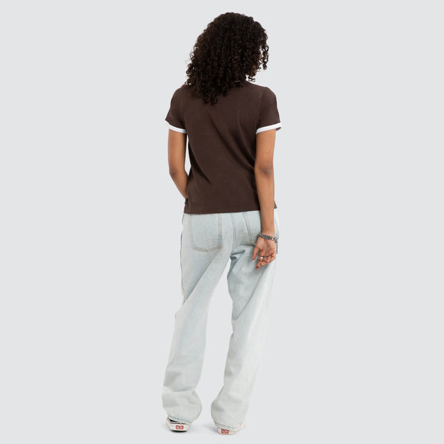 Hellbound Ringer Tee Coffee