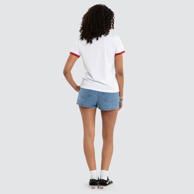 Forge Ringer Tee White