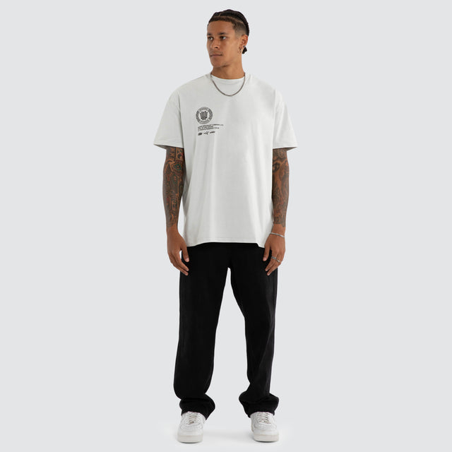 Velocity Box Fit Tee Washed Oyster