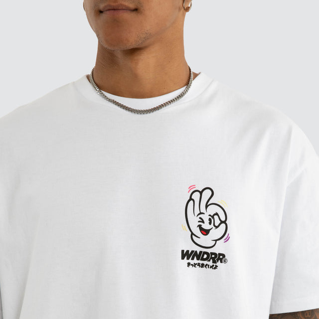 I'm Sure Box Fit Tee White